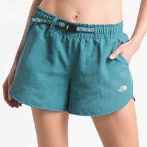 The North Face Women's Class V Hike Belted 4" Short 2.0 (S/P) in Teal